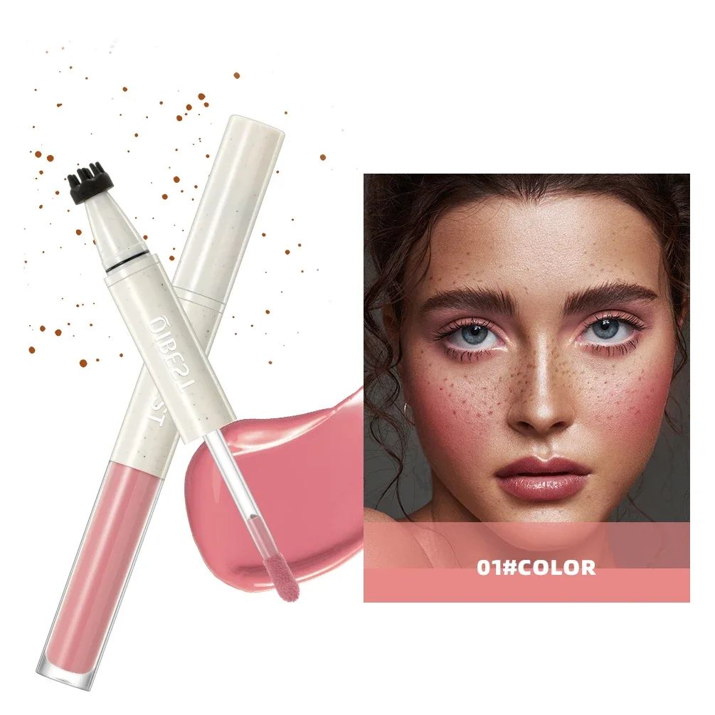 Double Ended Freckles Stamp Pen and Liquid Blush Makeup Stick