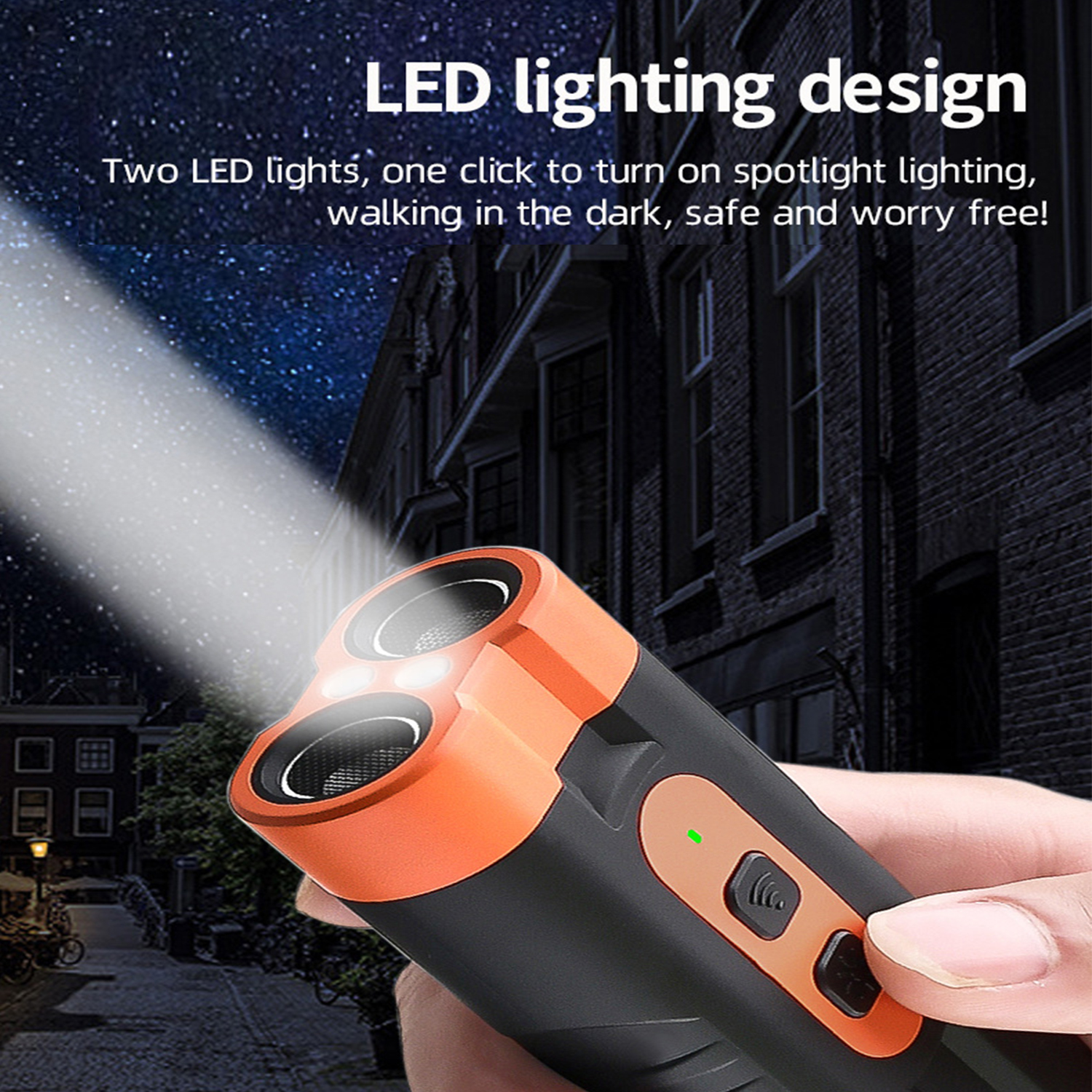 Dual Head Ultrasonic Dog Repeller Rechargeable Anti Bark Device with LED Light