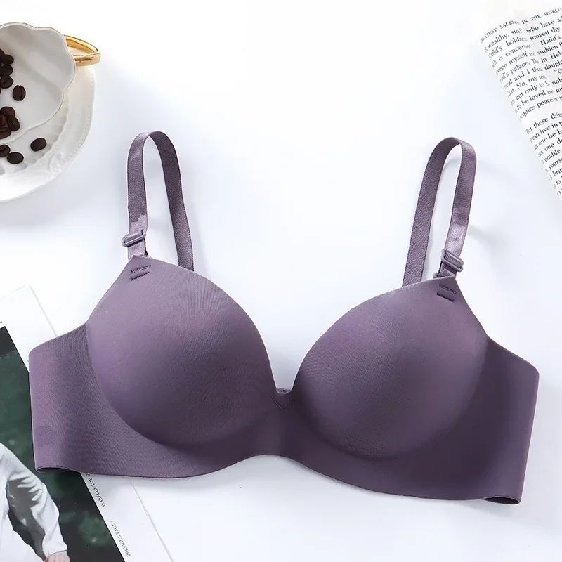 Womens Seamless Wireless Push Up Bralette – Sexy 3/4 Cup Breathable Everyday Bra