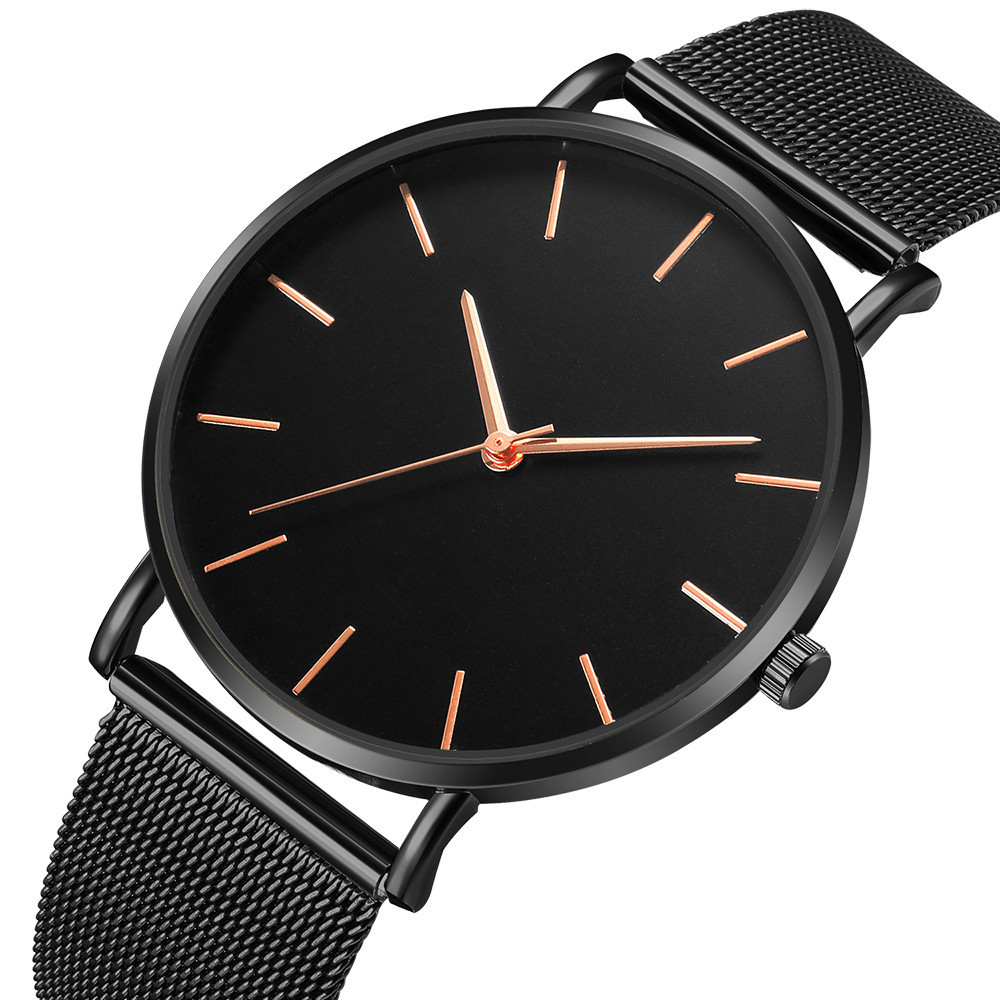 Fashion Ultra Thin Stainless Steel Quartz Watch for Men Sleek & Stylish Business Wristwatch