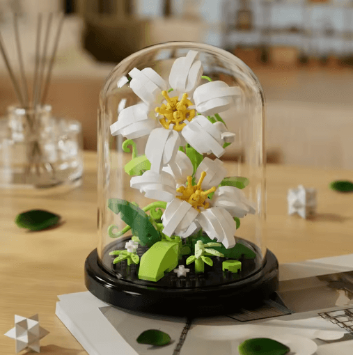 DIY Micro Building Block Sunflower Bouquet Handmade Puzzle Toy Desktop Decoration Gift