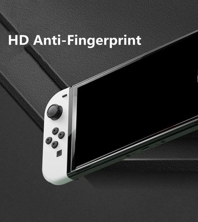 Nintendo Switch OLED & Lite Tempered Glass Screen Protector – Anti-Scratch, Crystal Clear LCD Protection