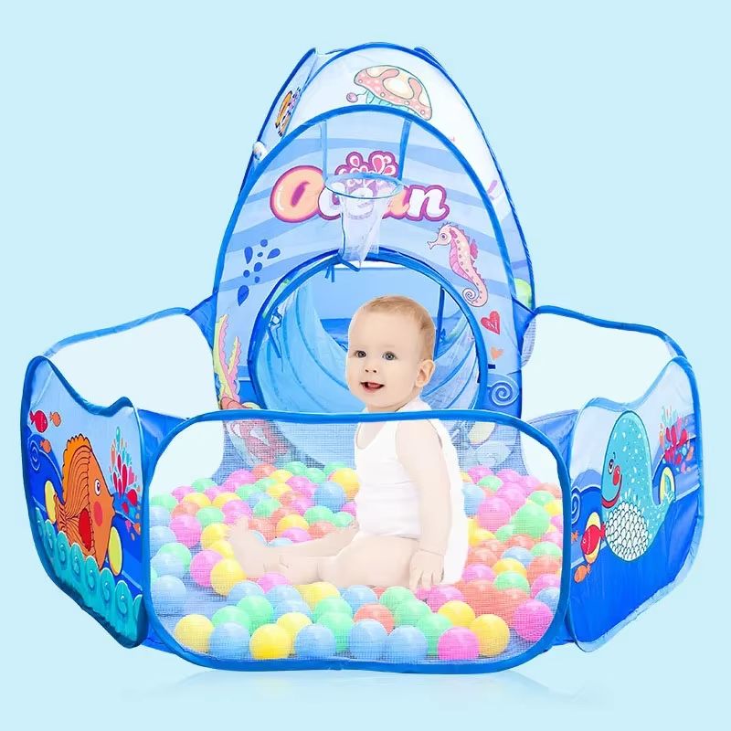 Ultimate PlayZone Kids Ball Pit Tent and Crawling Tunnel Playset