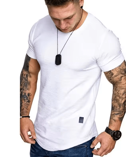 Mens Short Sleeve Crew Neck T Shirt Lightweight Casual and Active Wear