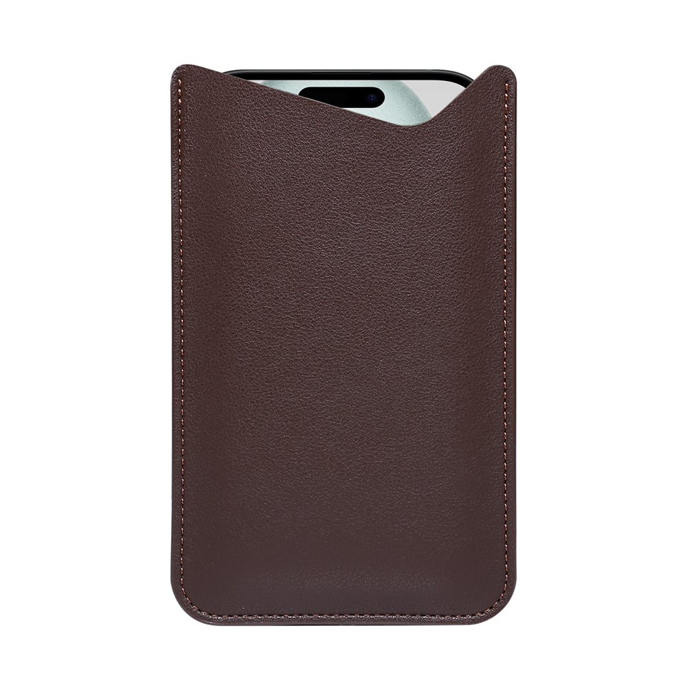 Universal Leather Phone Pouch Crossbody Bag Secure PU Phone Holder