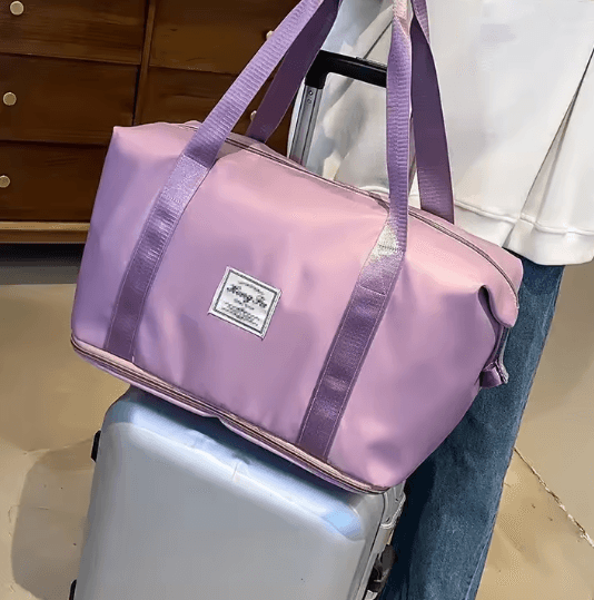 Large Capacity Travel Bag for Women Portable Duffel Sports Weekend Luggage Bag