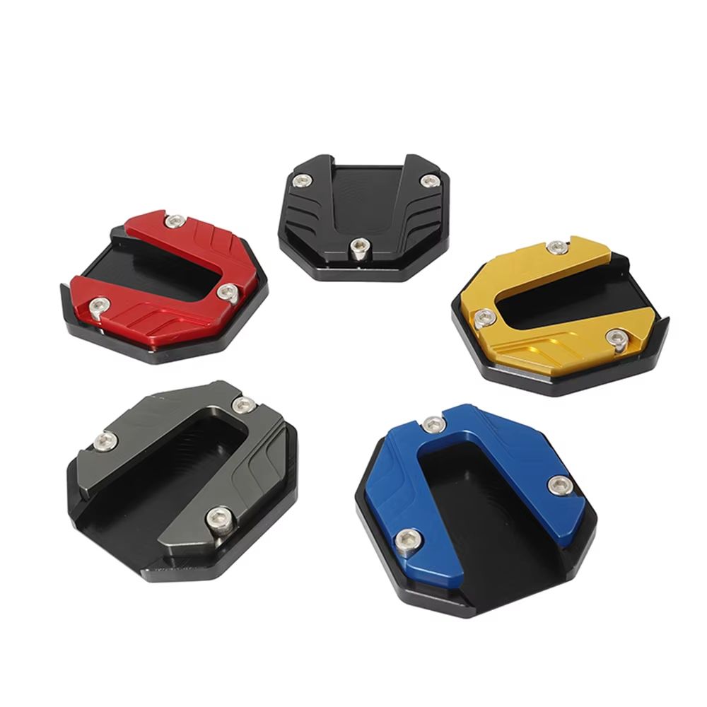 Motorcycle Kickstand Extender Pad Side Stand Foot Extension Plate Support for Bikes