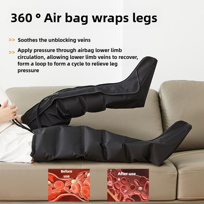 Electric Air Pressure Leg Massager, Calf Foot Kneading Squeeze Relaxation, Therapy and Rehabilitation with Remote Contro