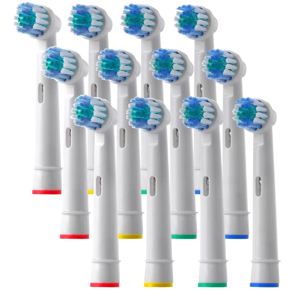 Electric Toothbrush Replacement Brush Heads Basic Cleaning Nozzle Compatible with D100 D25 D30 D32