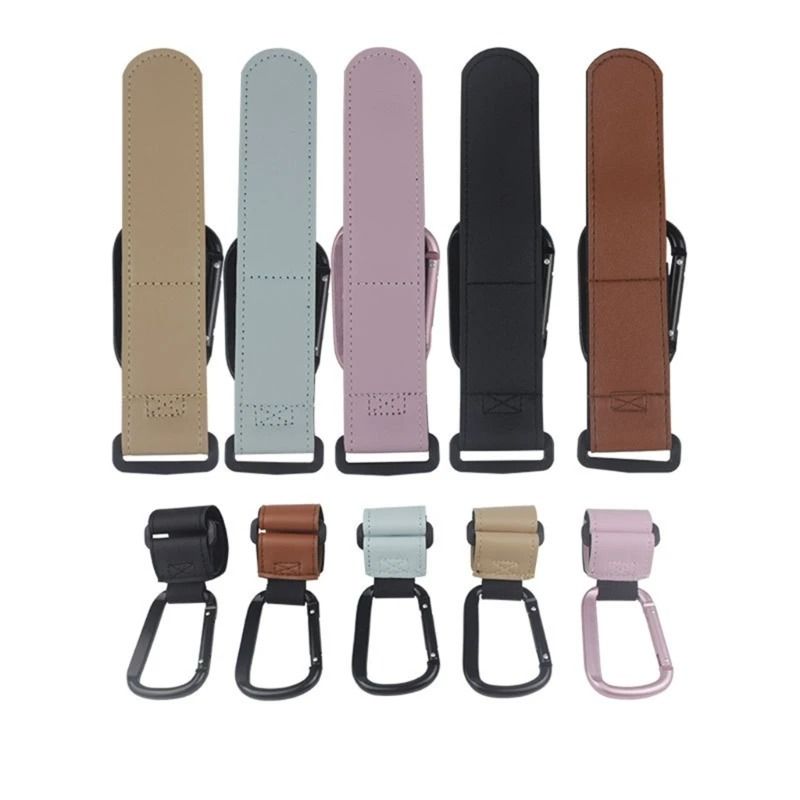 Stroller Hook with PU Leather Strap