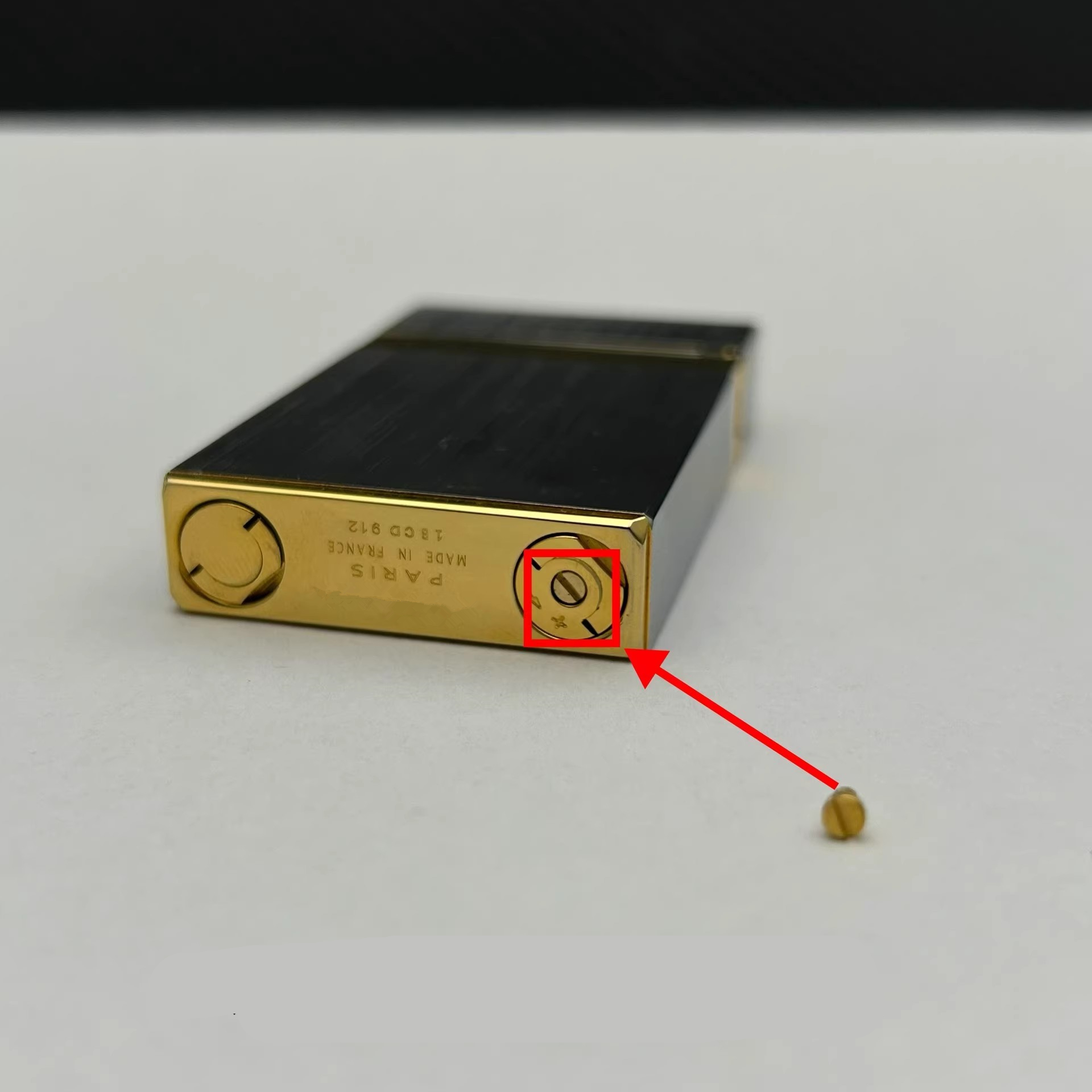 Premium Dupont Lighter Repair Parts Flame Adjustment & Gas Refill Screw with Precision Replacement lighter parts