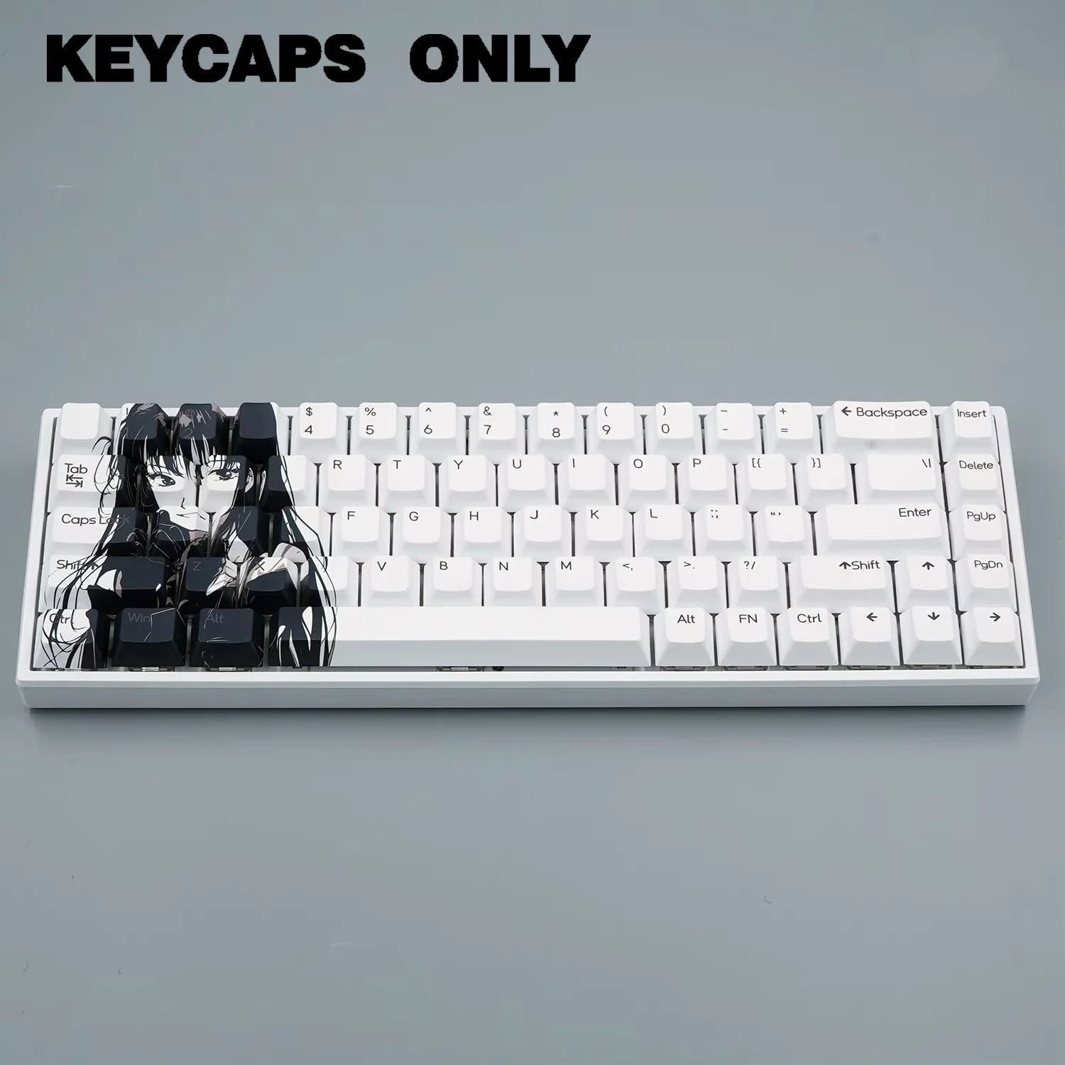 NPKC Cherry Profile Anime Keycap Set for 60 and 65 Percent Mechanical Keyboards with PBT Caps