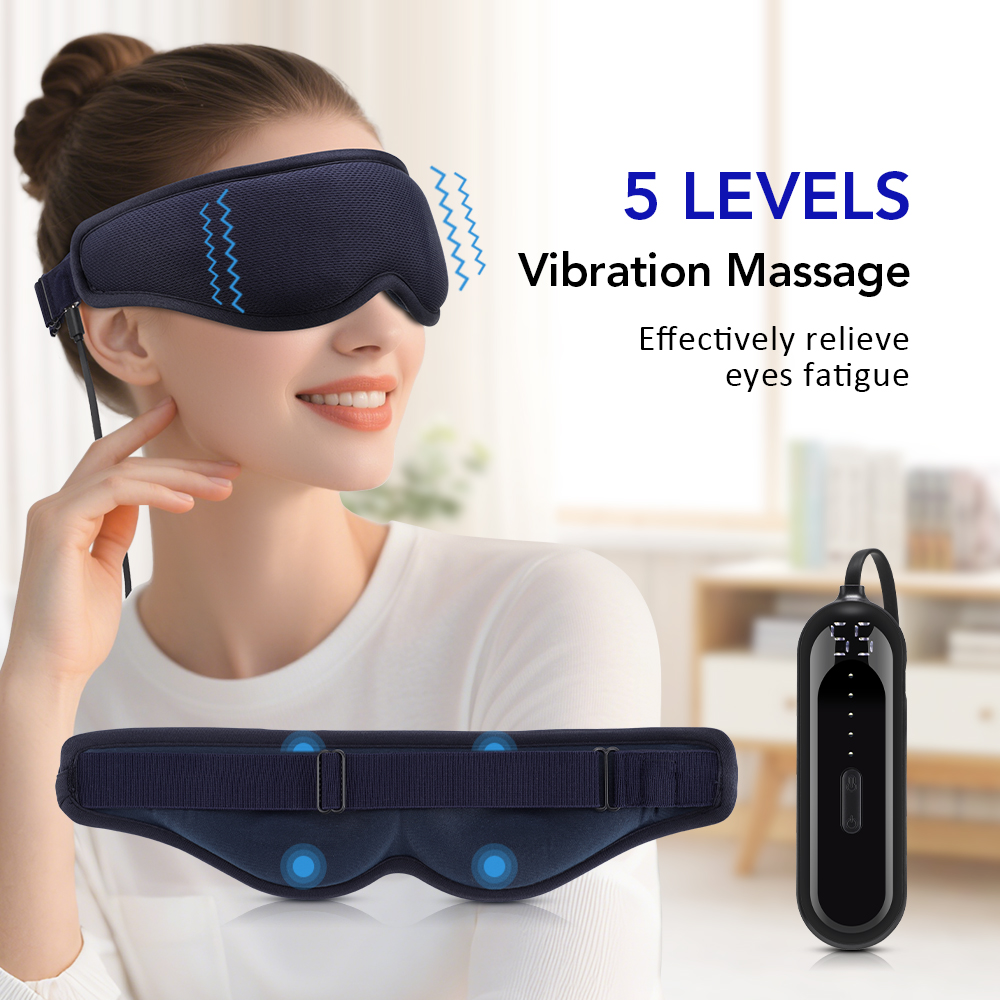 Facial Mask for Eye Relief and Fatigue Reduction, Level 3 Electric Steam Eye Massager, Constant Temperature Hot Compress