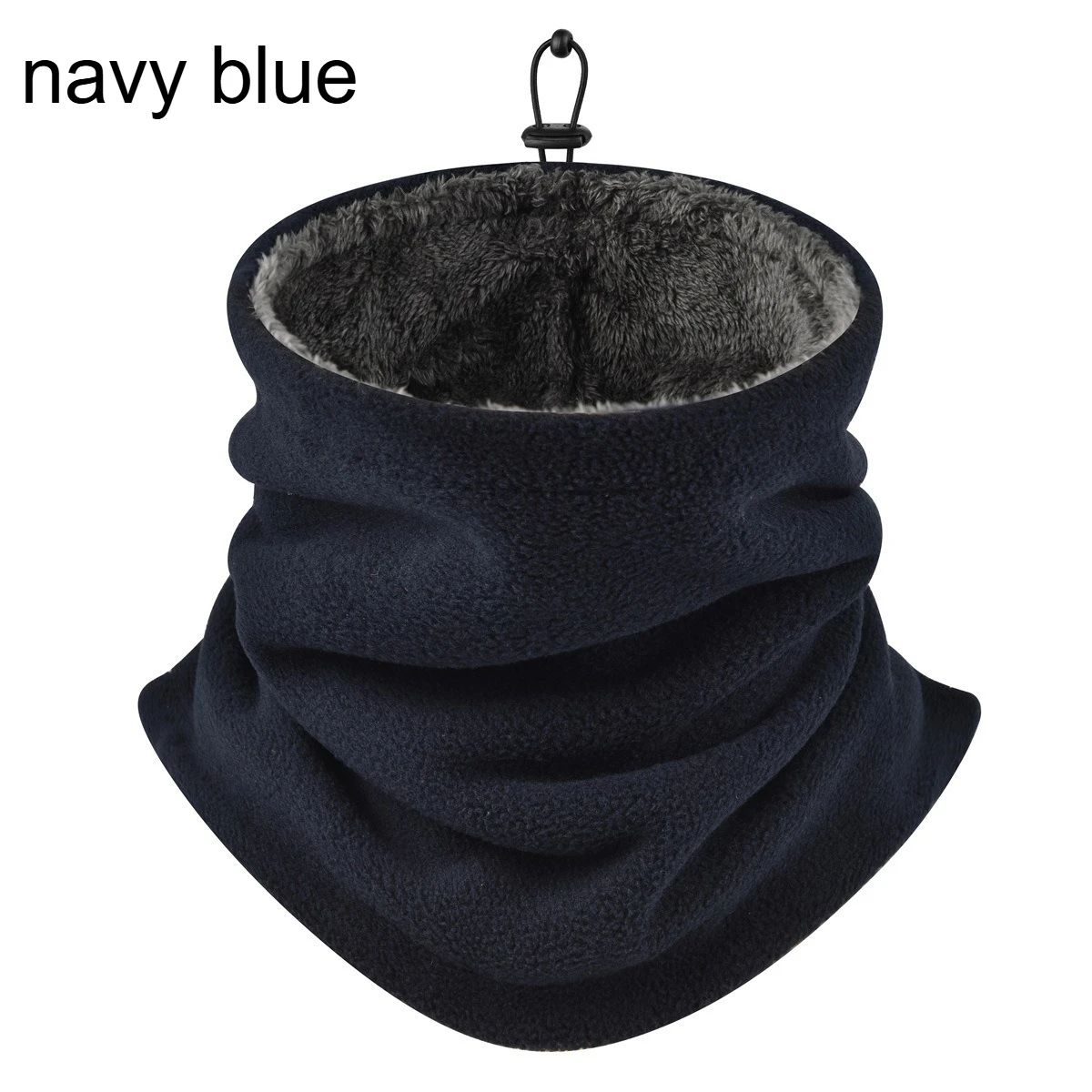 Men Thermal Neck Gaiter – Heavyweight Windproof Face Mask with Soft Fleece Lining & Breathable Knit (1/2 pcs)