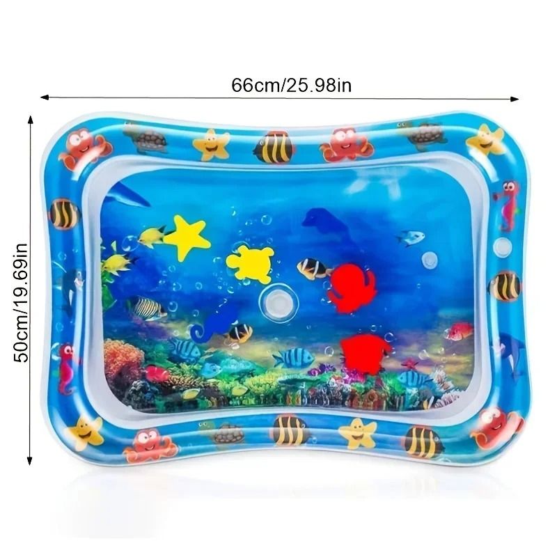 Inflatable Baby Tummy Time Water Play Mat for Sensory Development