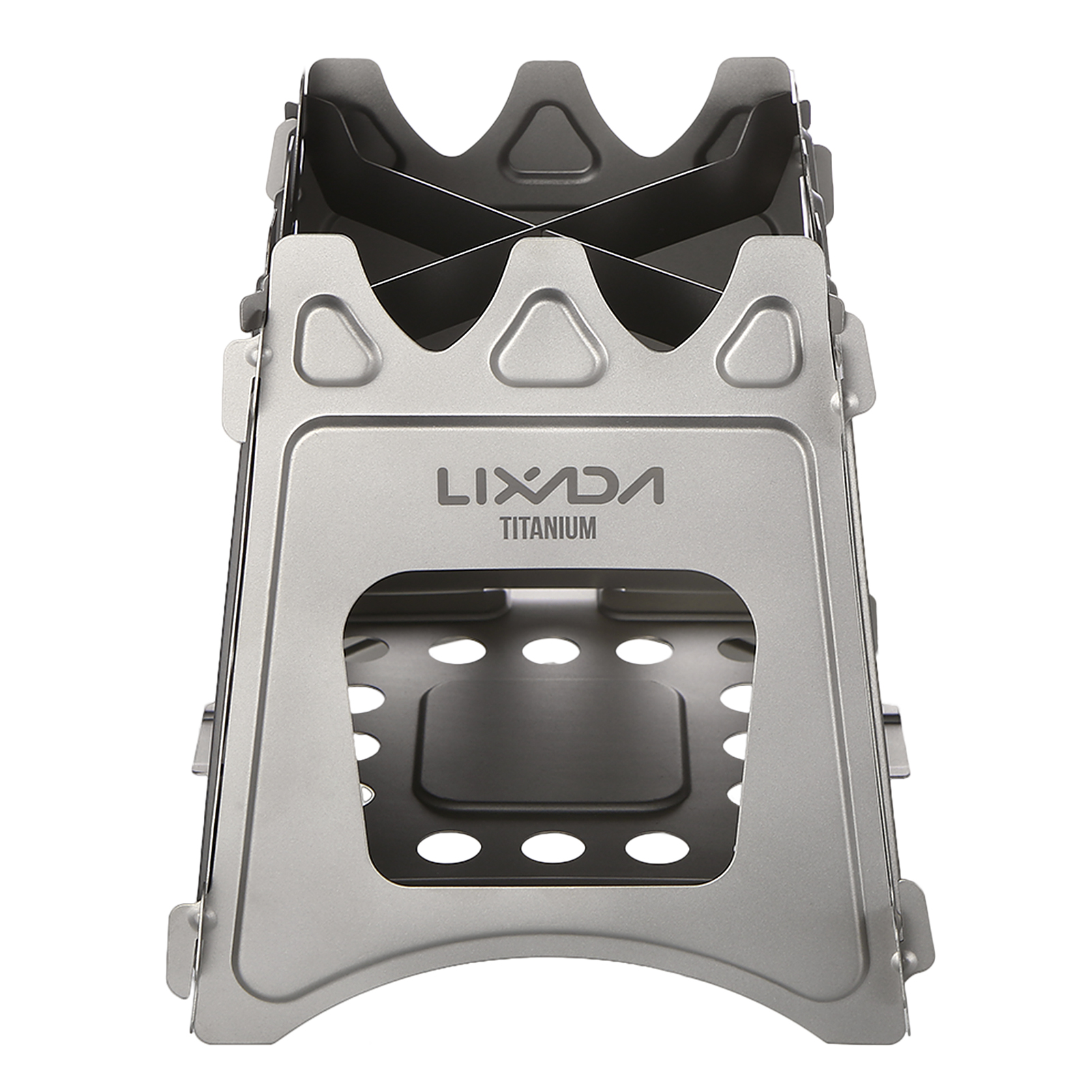 Compact Folding Titanium Wood Stove Portable Outdoor Camping Cooking & Picnic Wood Burner