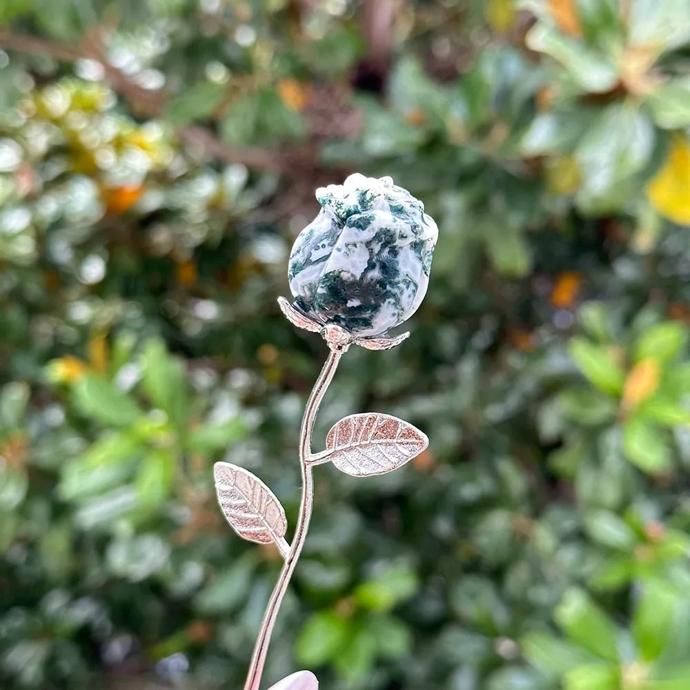 Elegant Carved Crystal Rose | Exquisite Quartz Flower Sculpture | Professional Reiki Healing & Jewelry Art
