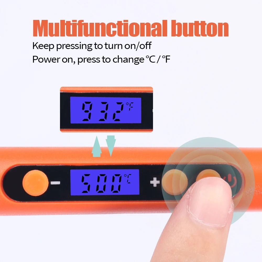 Digital Adjustable Temperature Electric Soldering Iron Kit 100W