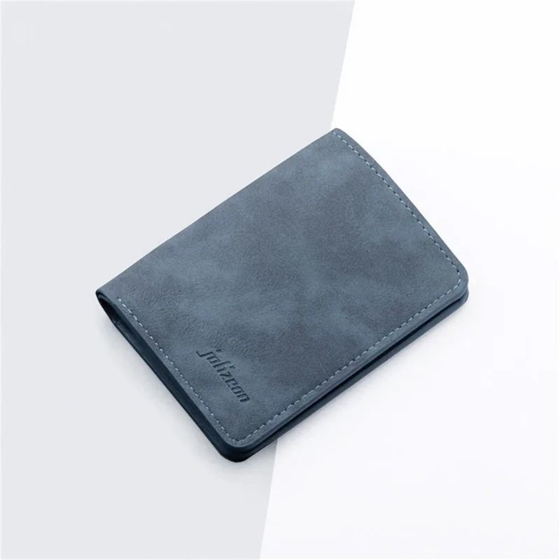 Mini Thin Vertical Wallet – Slim PU Leather Card Holder & Coin Pouch