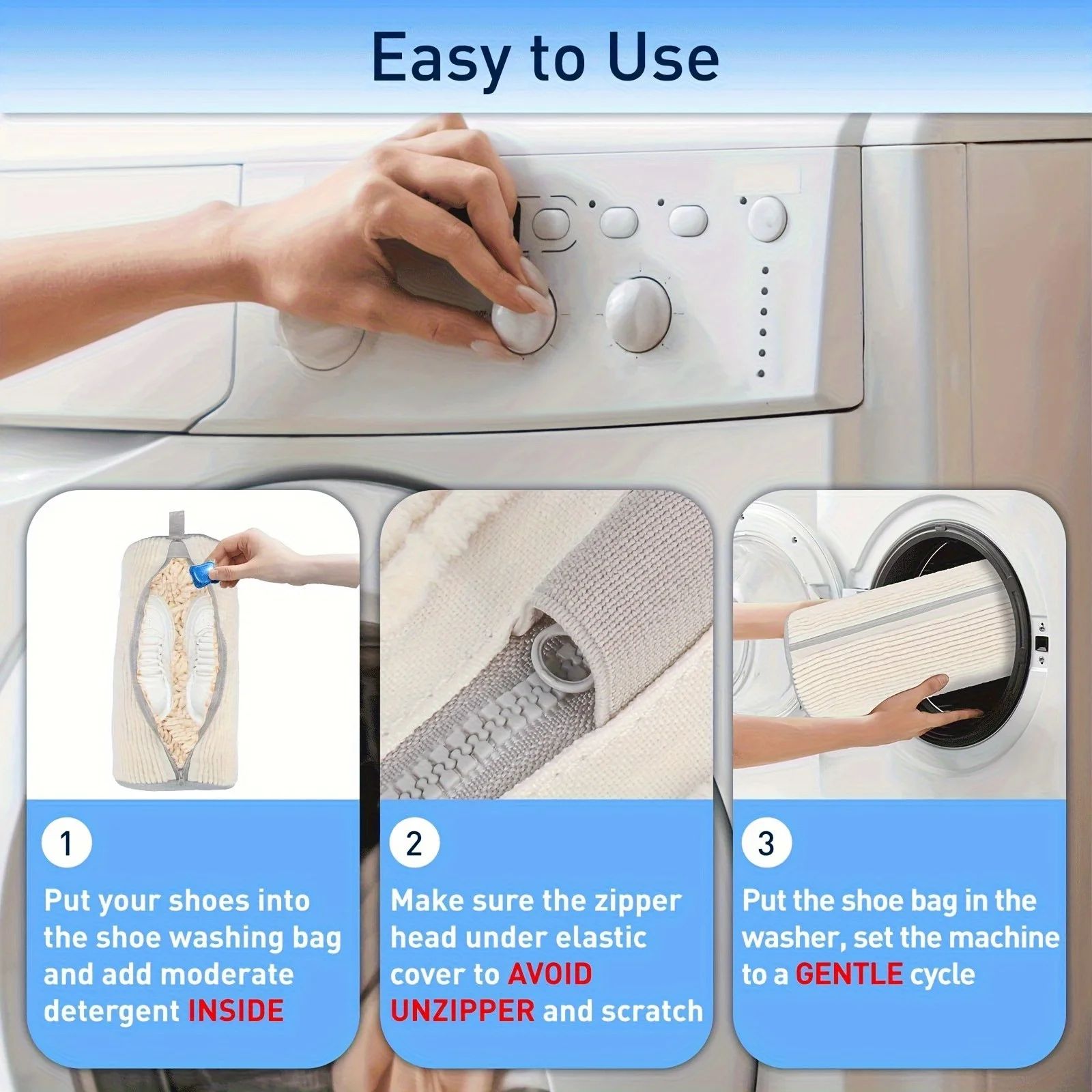 Shoe Washing Laundry Bags Set of 2