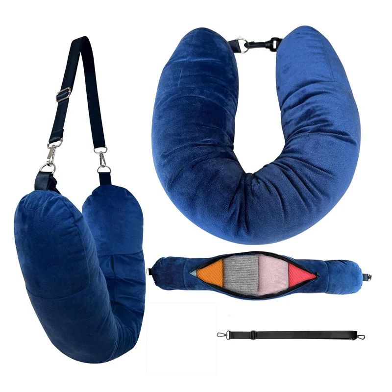 Convertible U Shaped Travel Neck Pillow