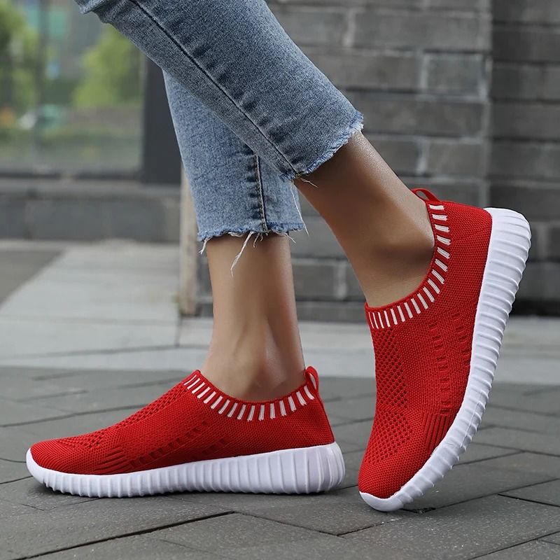 Women Casual Lightweight Mesh Breathable Vulcanized Sneakers
