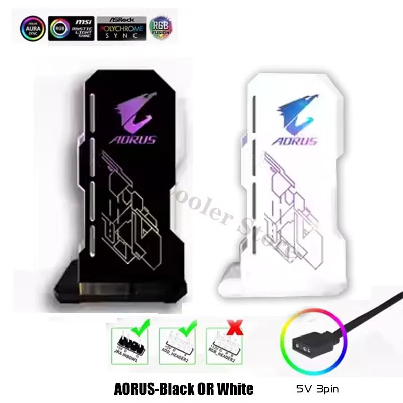 Faith Luminous ARGB Vertical GPU Holder & Graphics Card Jack Bracket