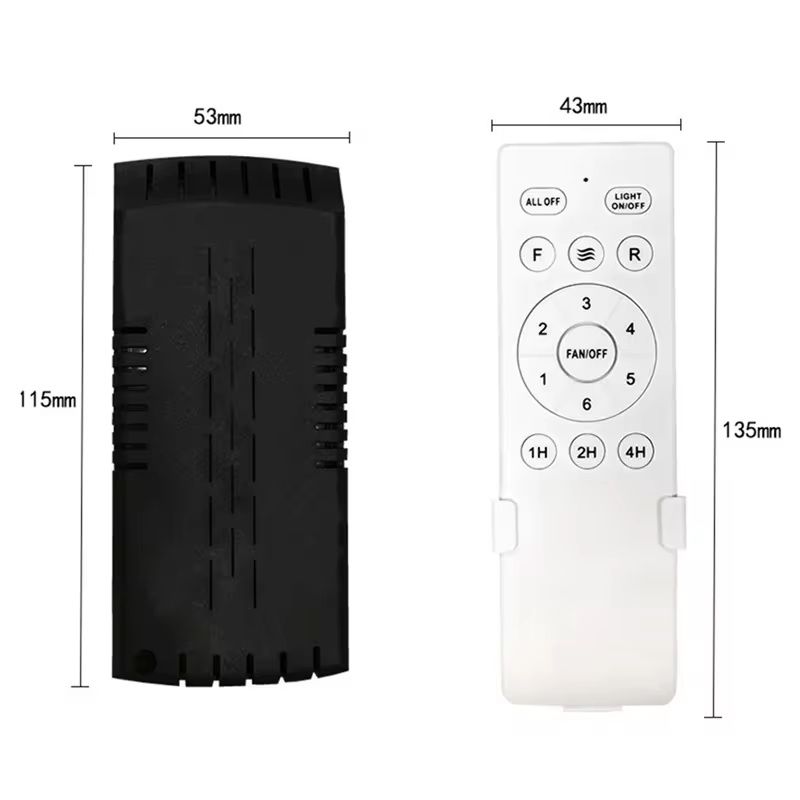 Universal Ceiling Fan Remote Control Kit with 6 Speeds and Timer