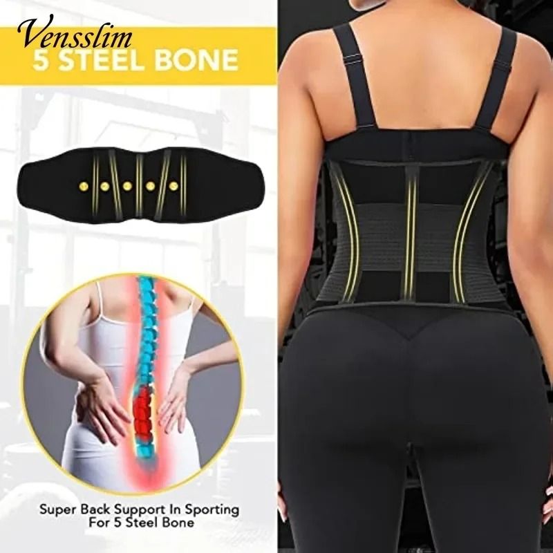 Vensslim Women Sauna Sweat Waist Trainer and Abdomen Slimming Belt
