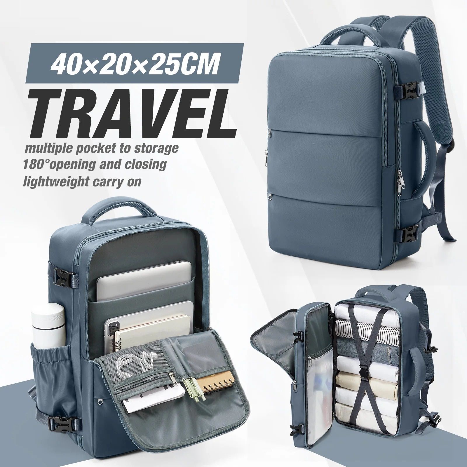Cabin Travel Backpack 15.6-inch Laptop Compartment Water Resistant