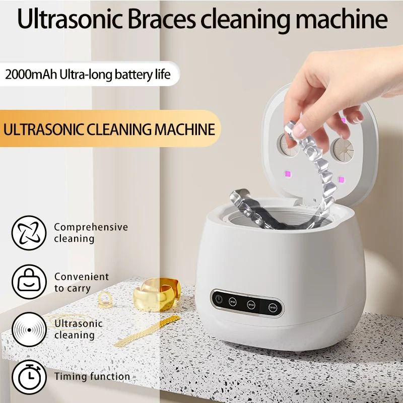 USB Rechargeable 48KHZ Professional Multi Function Ultrasonic Cleaner
