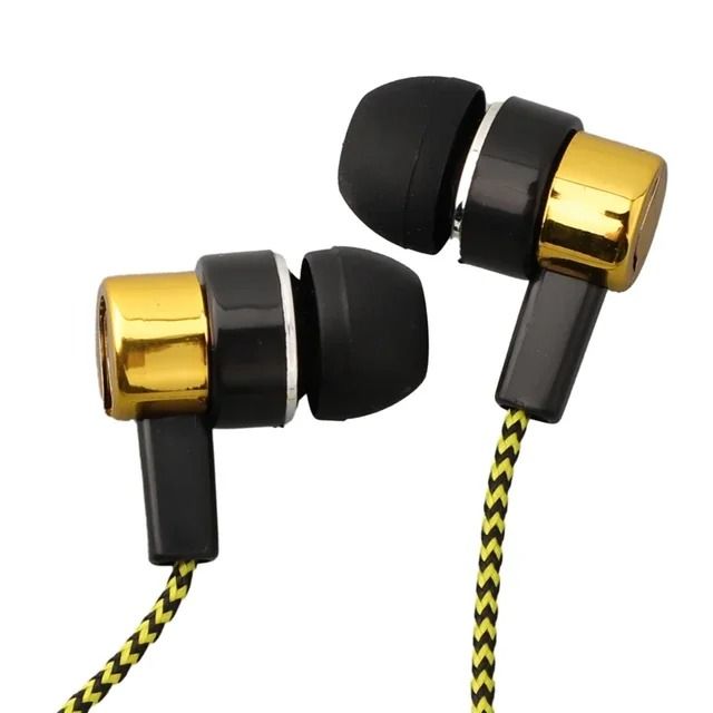 3.5mm In-Ear Wired Headphones – Deep Bass Stereo Earbuds with Noise Isolation