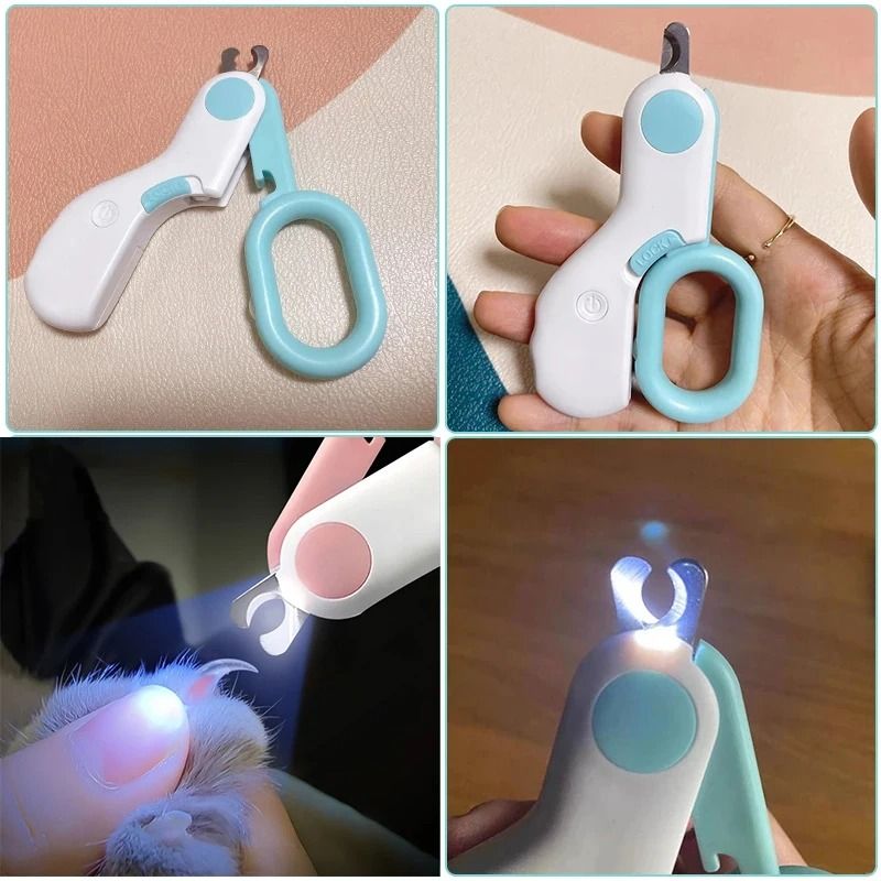 LED-Illuminated Pet Nail Clipper
