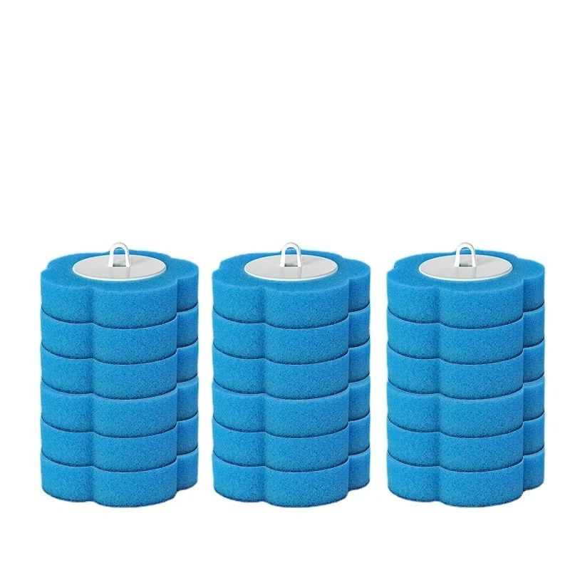 Disposable Toilet Brush Cleaner Set with Long Handle and Replaceable Brush Head