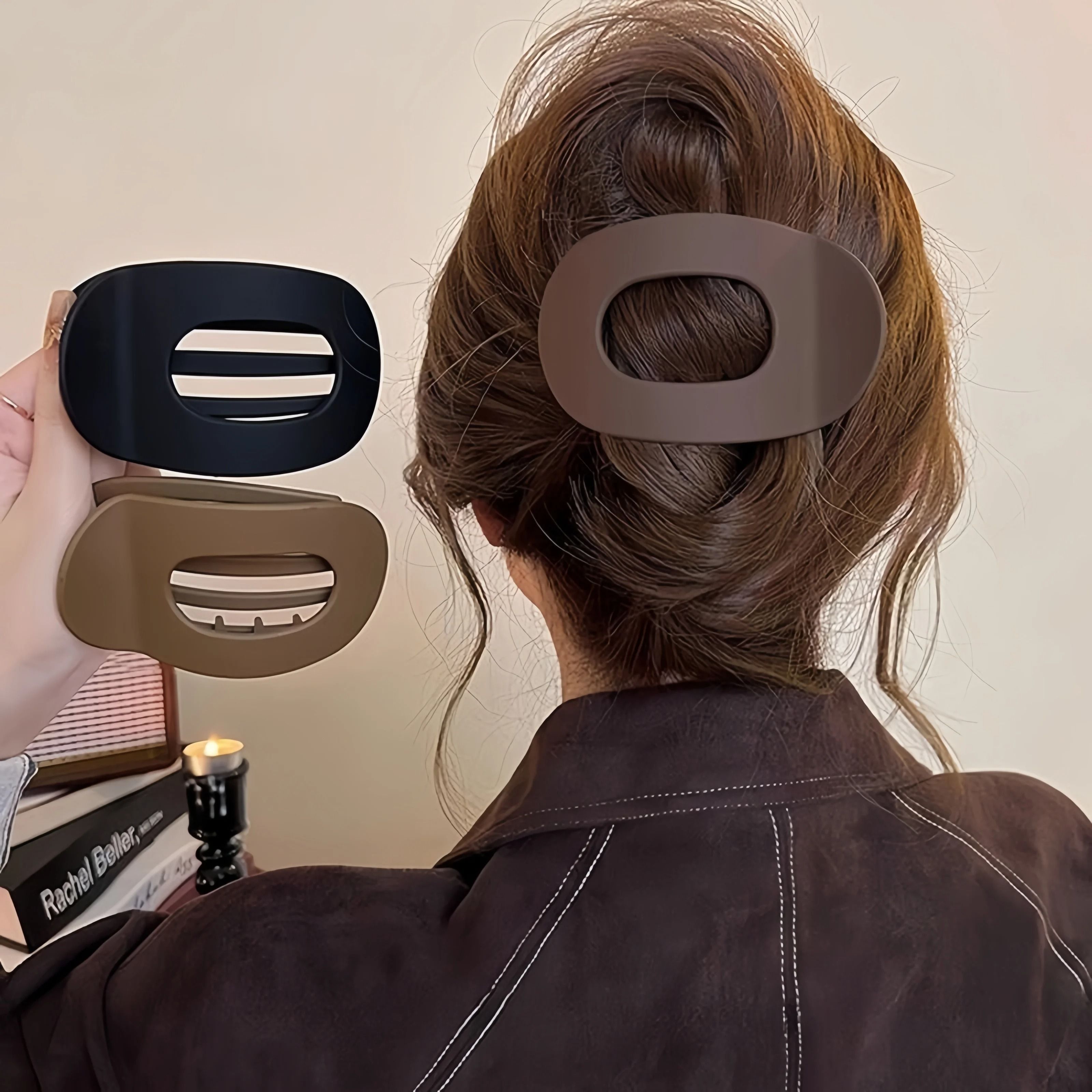 Elegant Matte Hair Claw Clip Premium Acetate Finish Women Hair Accessory