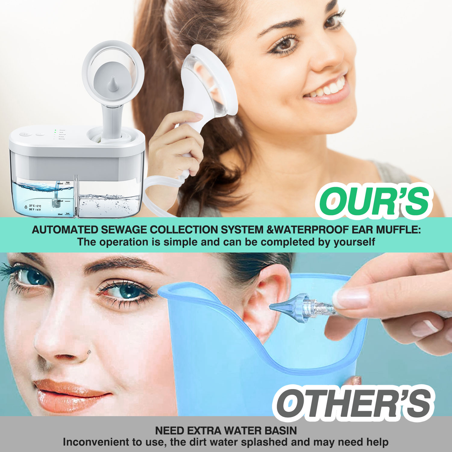 Electric Ear Cleaner Kit for Adults & Kids, Safe & Effective Ear Wax Removal System