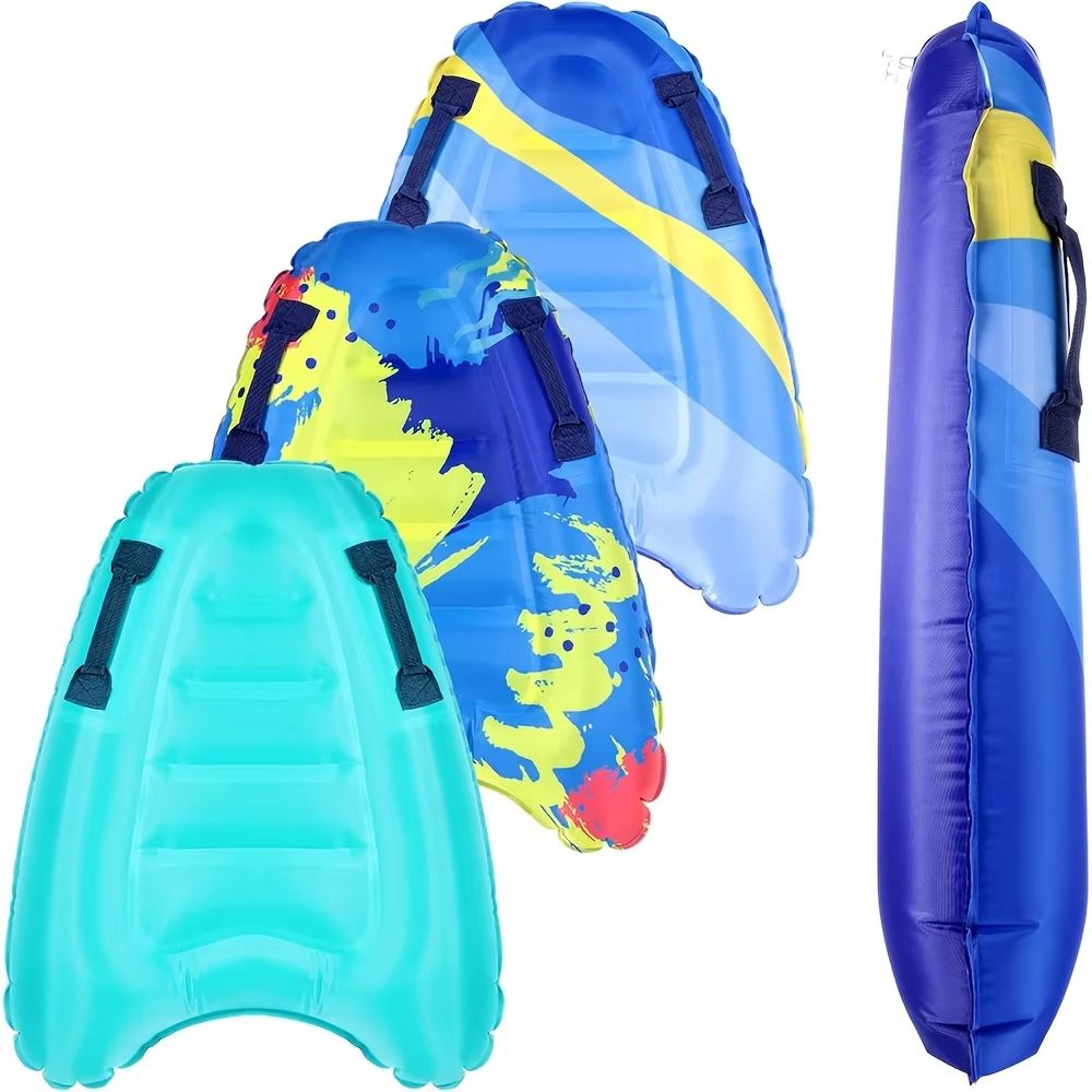 WaveGlider Thick PVC Inflatable Surfboard – Portable Water Ski & Pool Surf Board