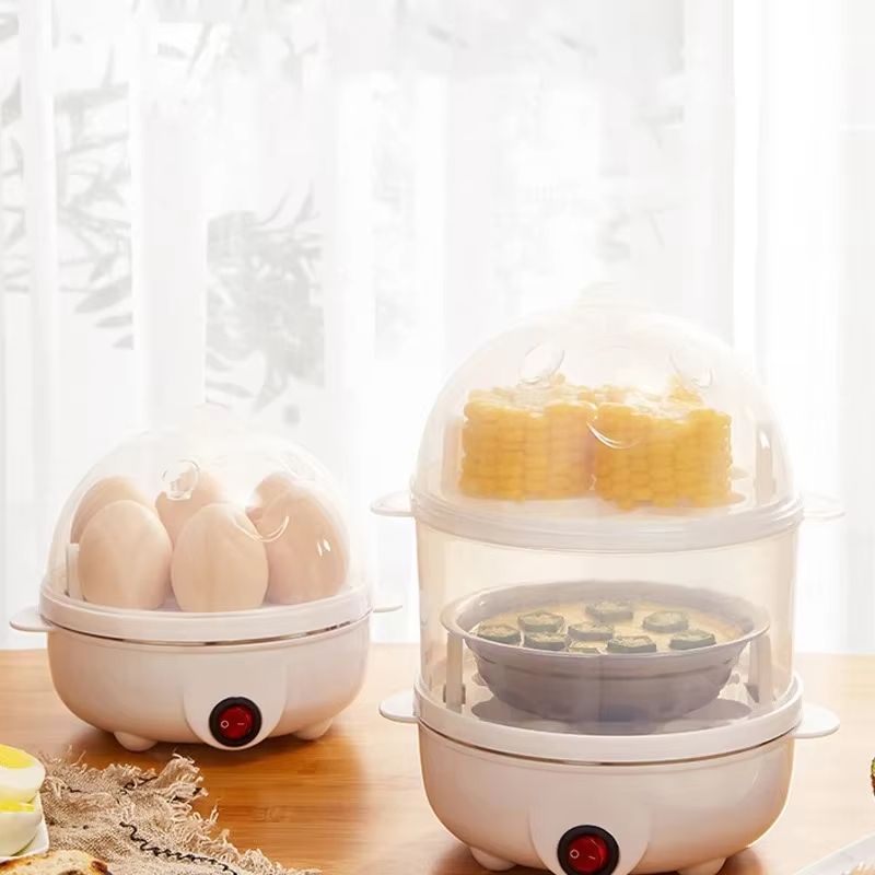 EggEase Double-Layer Electric Egg Cooker & Steamer