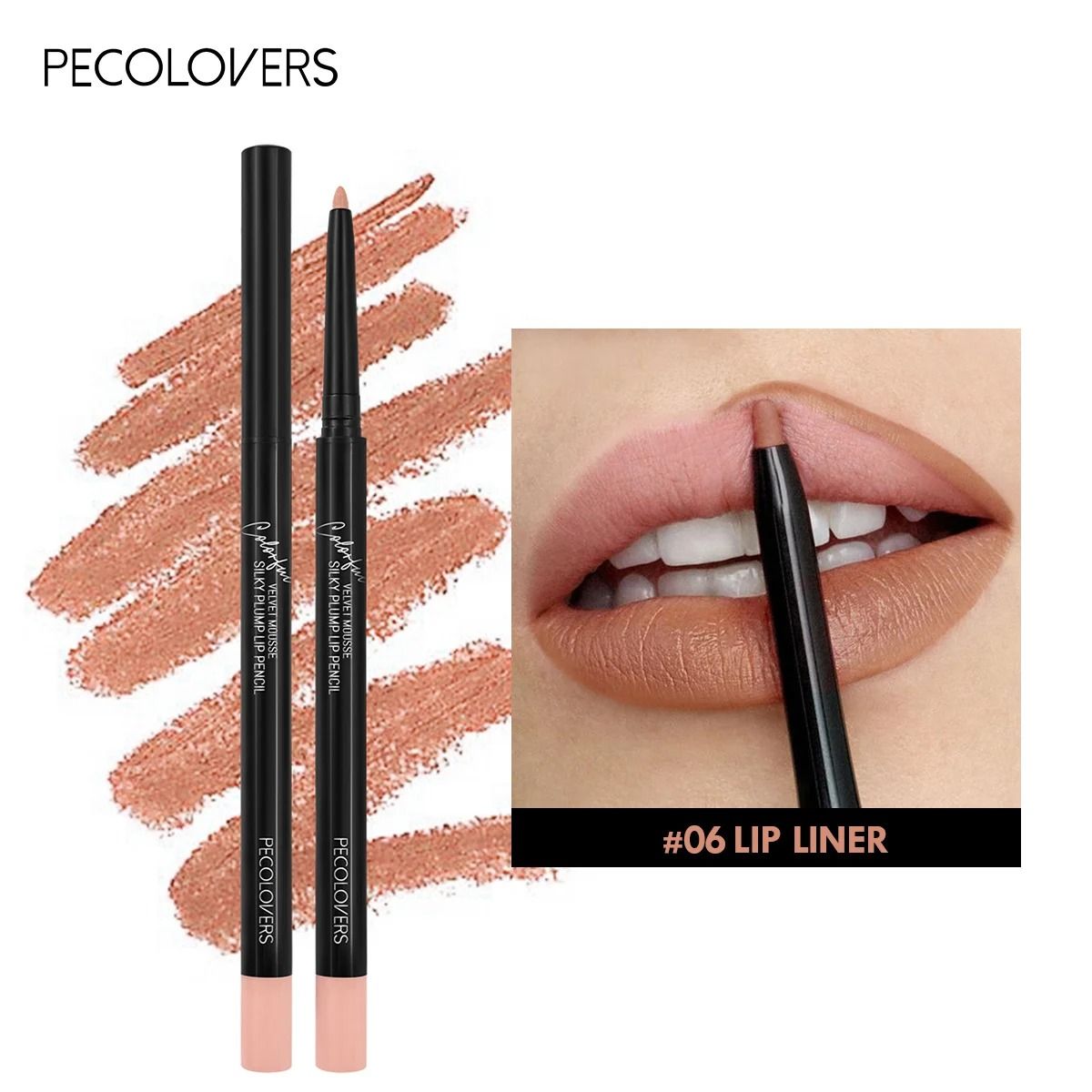 Waterproof Matte Red Contour Lipliner Pencil