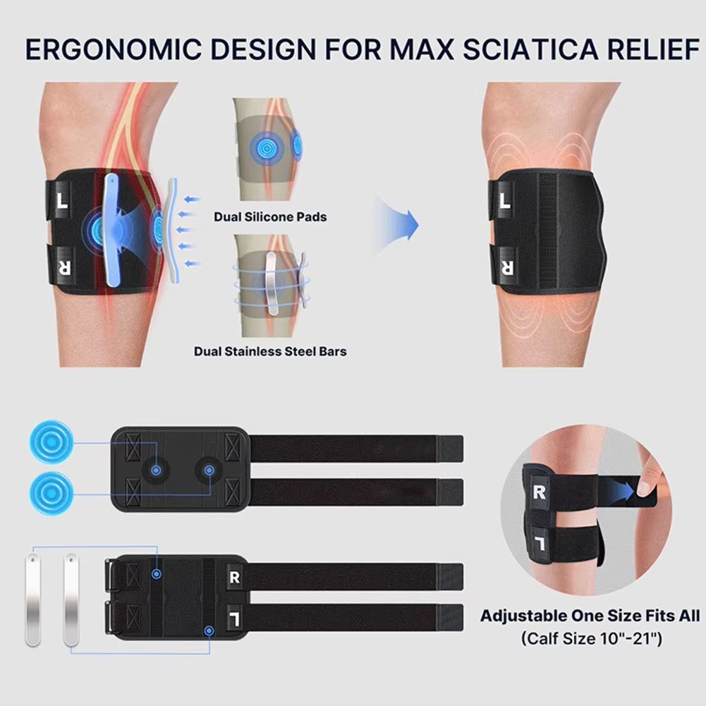 Adjustable Sciatica Pain Relief Brace with Dual Pressure Pads Targeted Compression