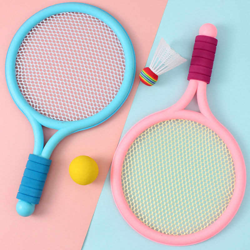 Kids Badminton Set for Children Lightweight Outdoor Racket Game with Balls and Shuttlecocks