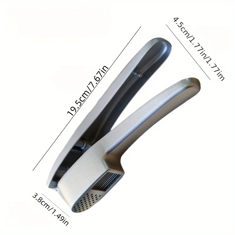 Garlic Press and Slicer Aluminum Garlic Mincer Tool