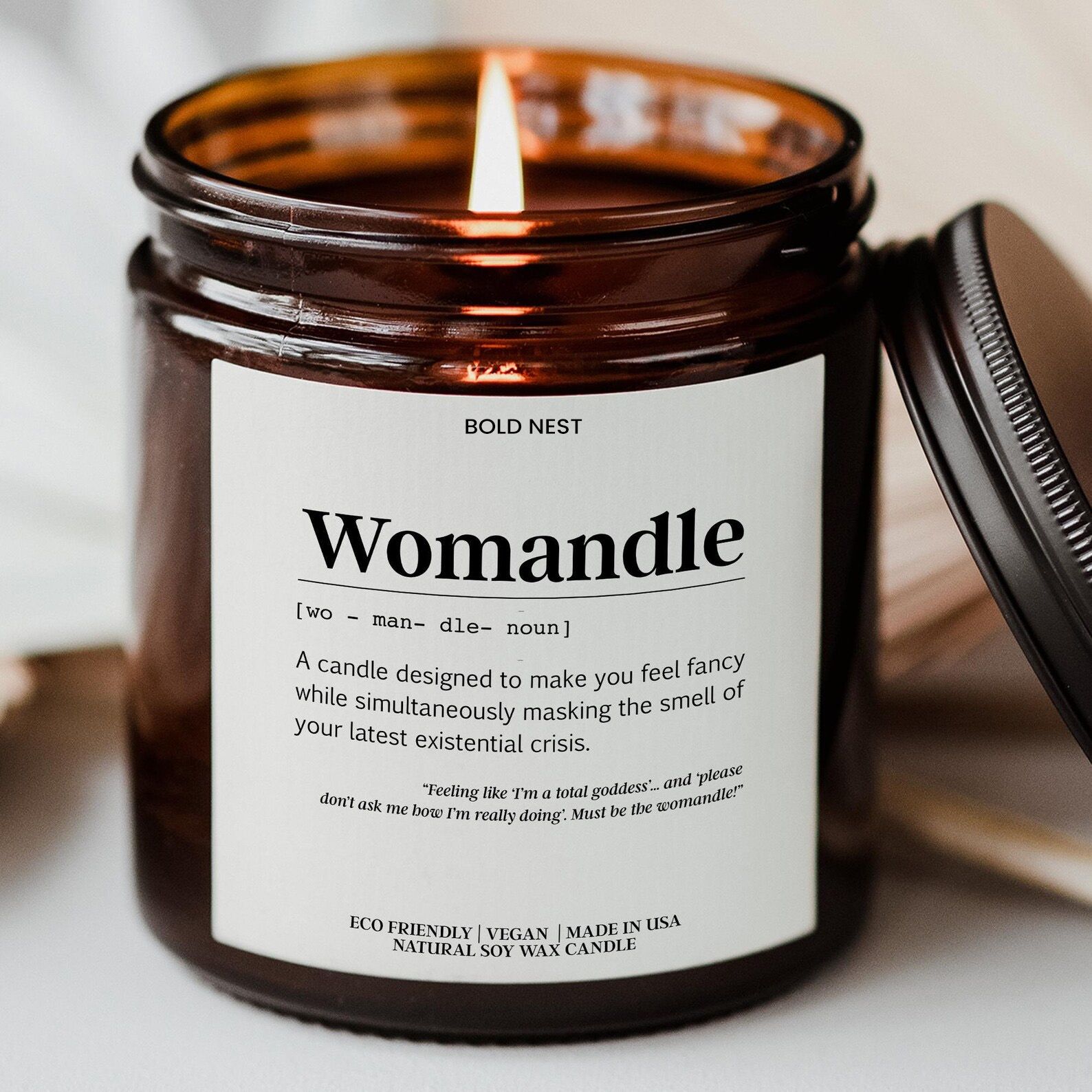 Valentines Day Personality Candle | You Got Me Romantic Gift for Girlfriend, Boyfriend & Anniversary