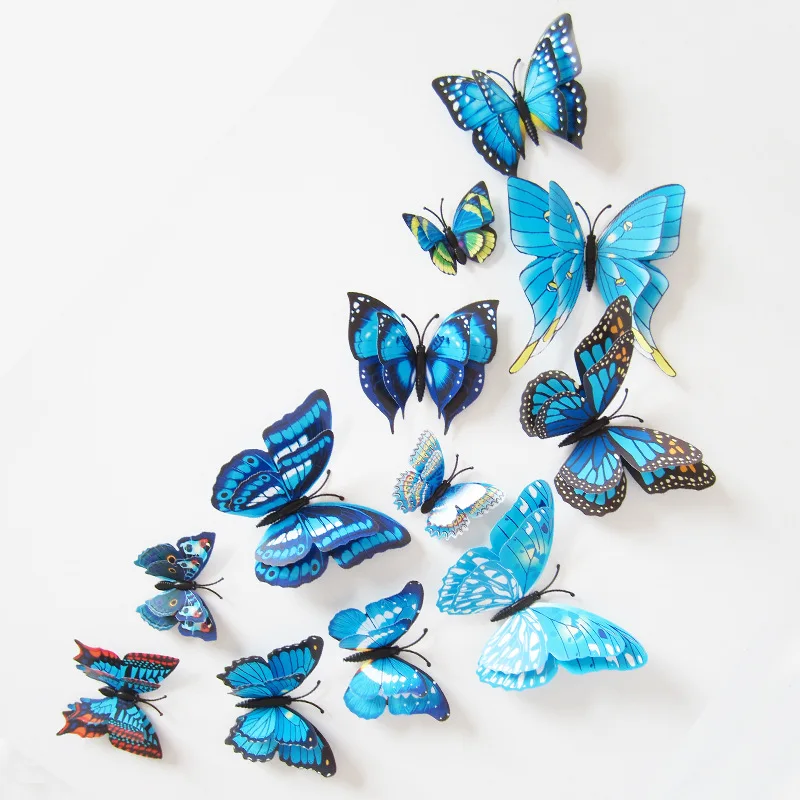 Butterfly Art Wall Stickers for Wedding Party Fridge DIY Home Decoration Wall Decal