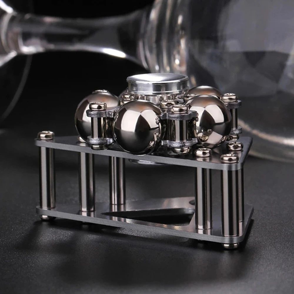 Foldable Double Pendulum Metal Fidget Spinner, Antistress Hand Spinner, Gyroscope Adult Toys & Stress Relief Gift