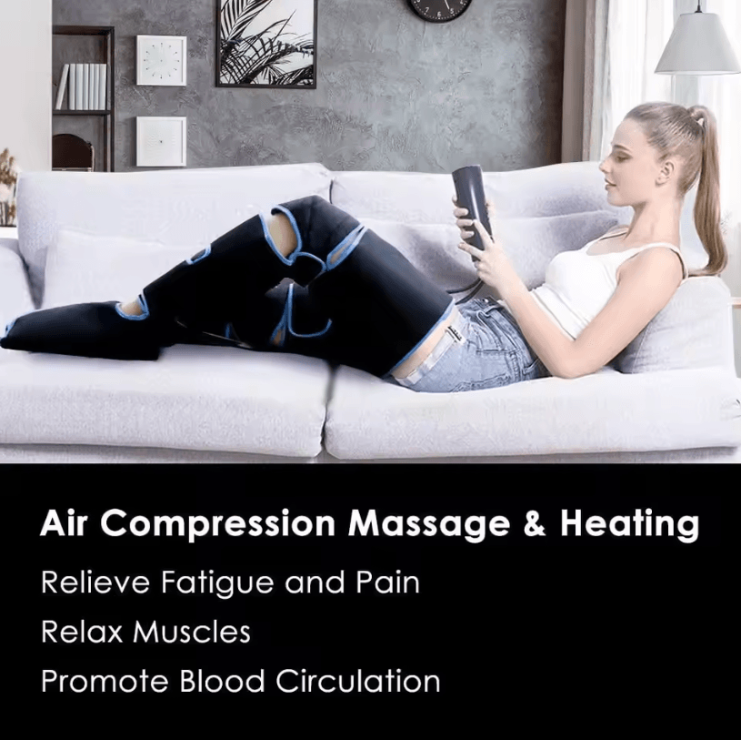 Foot Air Pressure Leg Massager – 360 Degree Circulation and Muscle Relaxation Device for Feet and Legs