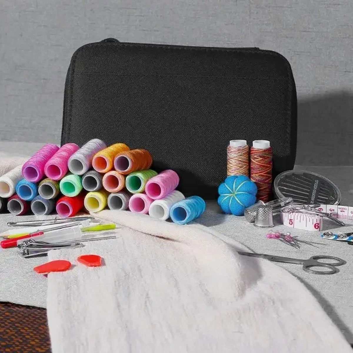 DIY Sewing Kits Multi-function Sewing Box Set for Hand Quilting Stitching Embroidery Thread Sewing Accessories
