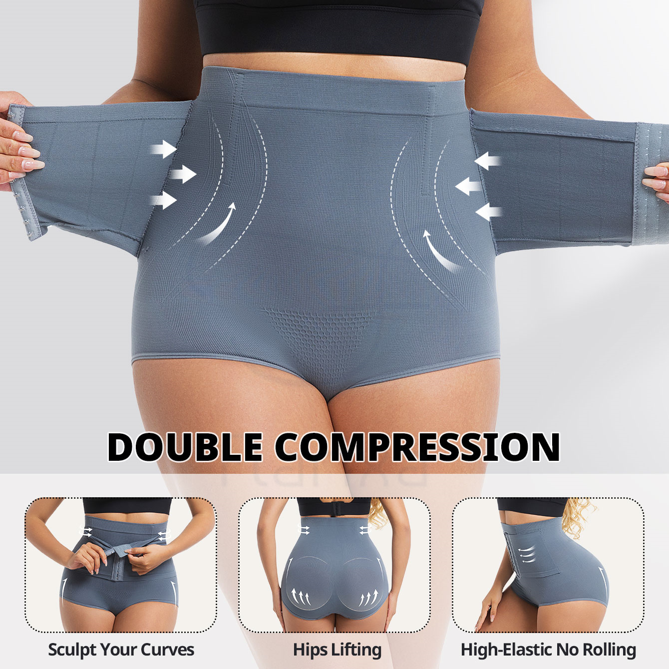 Seamless High Waist Waist Cincher for Women, Strong Compression Tummy Control Shaper, Belly Shaping
