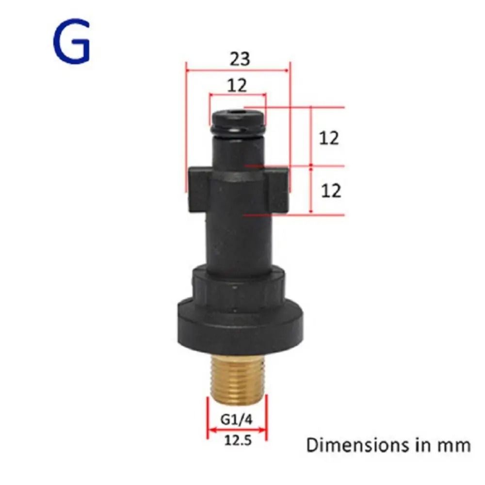 Pressure Washer Foam Lance Adapter | High-Fidelity G1/4 Quick Connector & Professional External Thread Tech