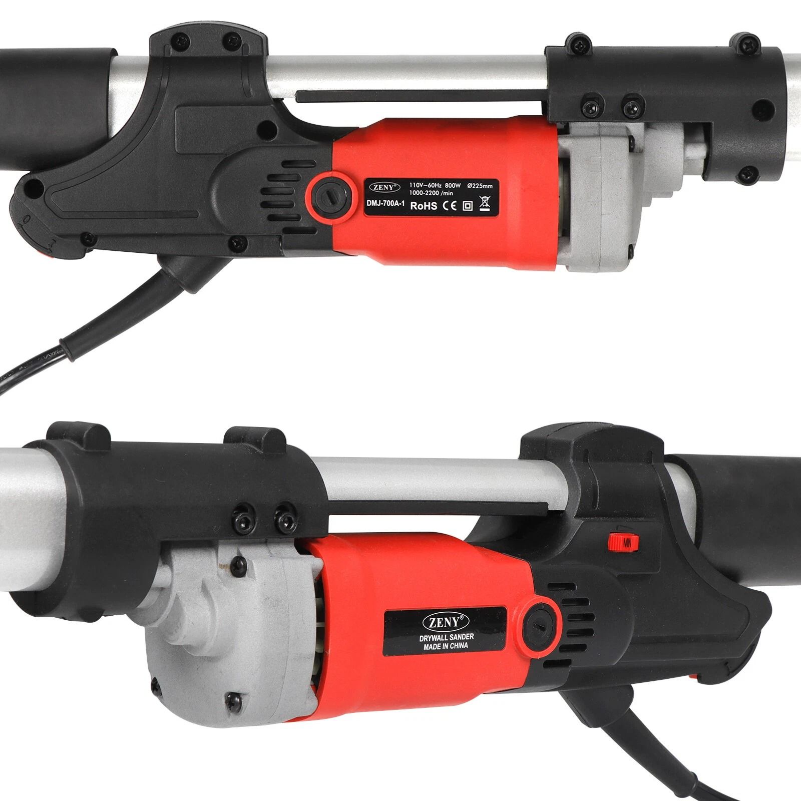 Heavy Duty Electric Drywall Sander with 6 Speed Control & Sanding Pads